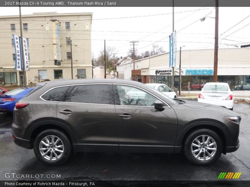 Titanium Flash Mica / Sand 2017 Mazda CX-9 Touring AWD