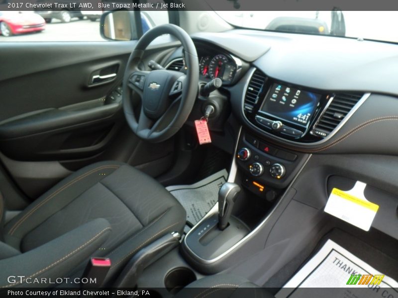 Blue Topaz Metallic / Jet Black 2017 Chevrolet Trax LT AWD