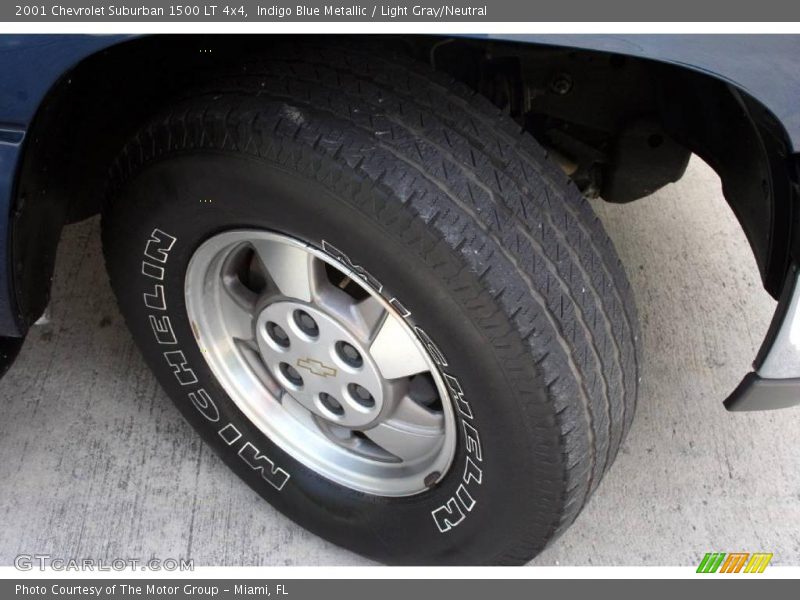 Indigo Blue Metallic / Light Gray/Neutral 2001 Chevrolet Suburban 1500 LT 4x4