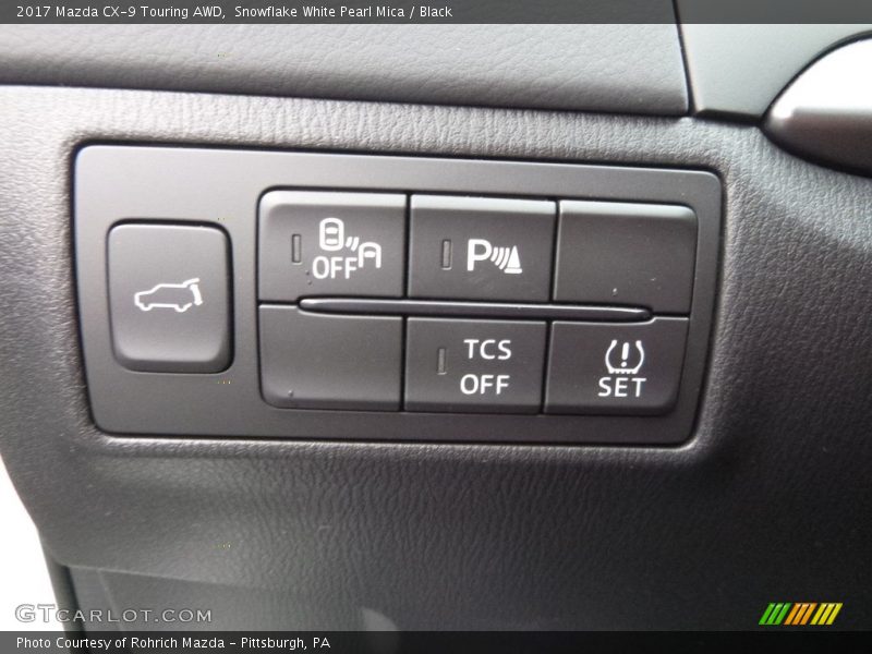 Snowflake White Pearl Mica / Black 2017 Mazda CX-9 Touring AWD