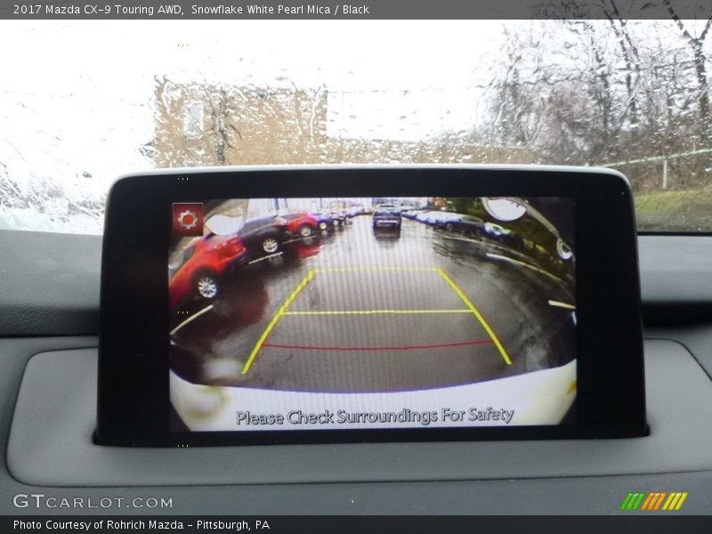 Snowflake White Pearl Mica / Black 2017 Mazda CX-9 Touring AWD