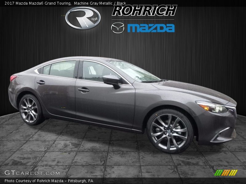 Machine Gray Metallic / Black 2017 Mazda Mazda6 Grand Touring