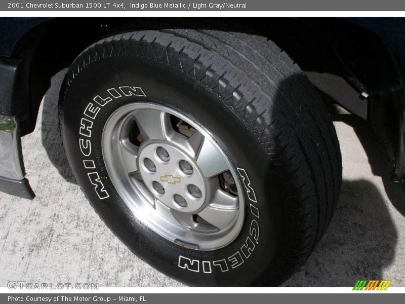 Indigo Blue Metallic / Light Gray/Neutral 2001 Chevrolet Suburban 1500 LT 4x4