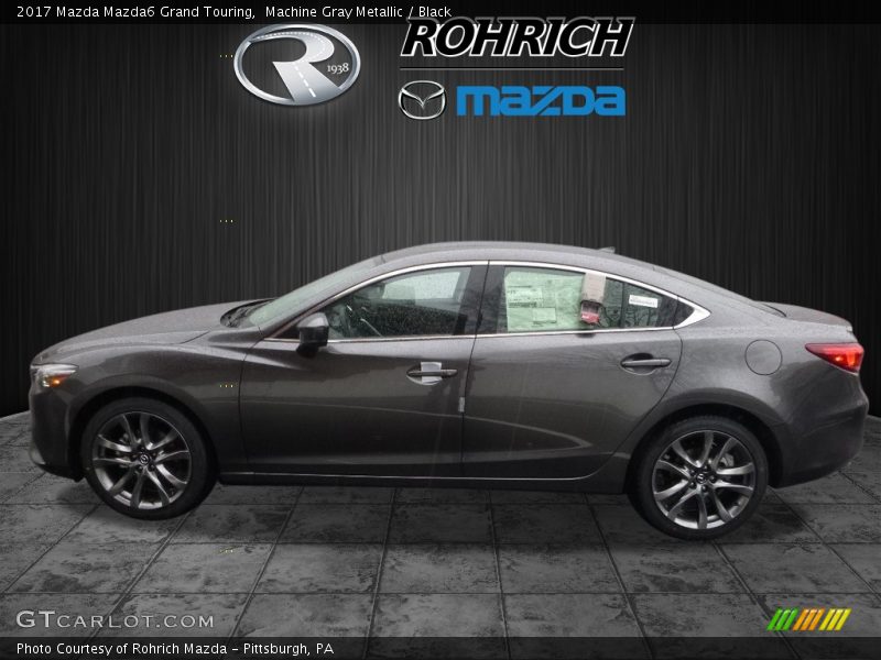 Machine Gray Metallic / Black 2017 Mazda Mazda6 Grand Touring