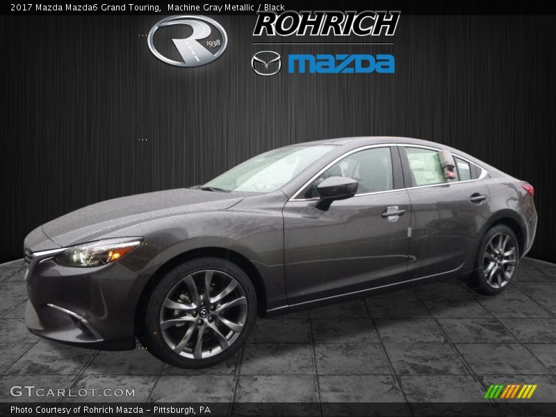 Machine Gray Metallic / Black 2017 Mazda Mazda6 Grand Touring