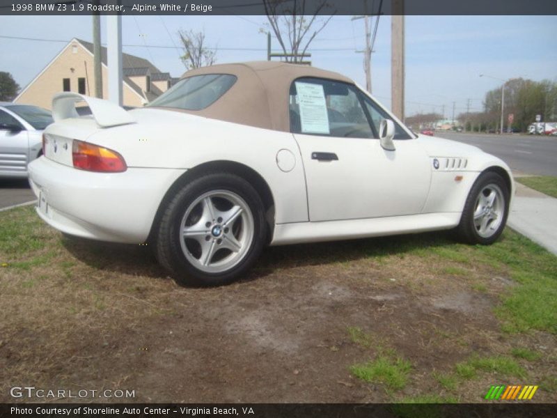 Alpine White / Beige 1998 BMW Z3 1.9 Roadster