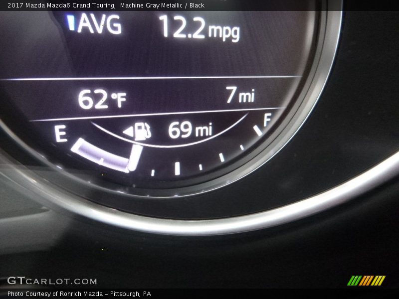 Machine Gray Metallic / Black 2017 Mazda Mazda6 Grand Touring