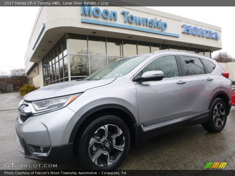 Lunar Silver Metallic / Gray 2017 Honda CR-V Touring AWD