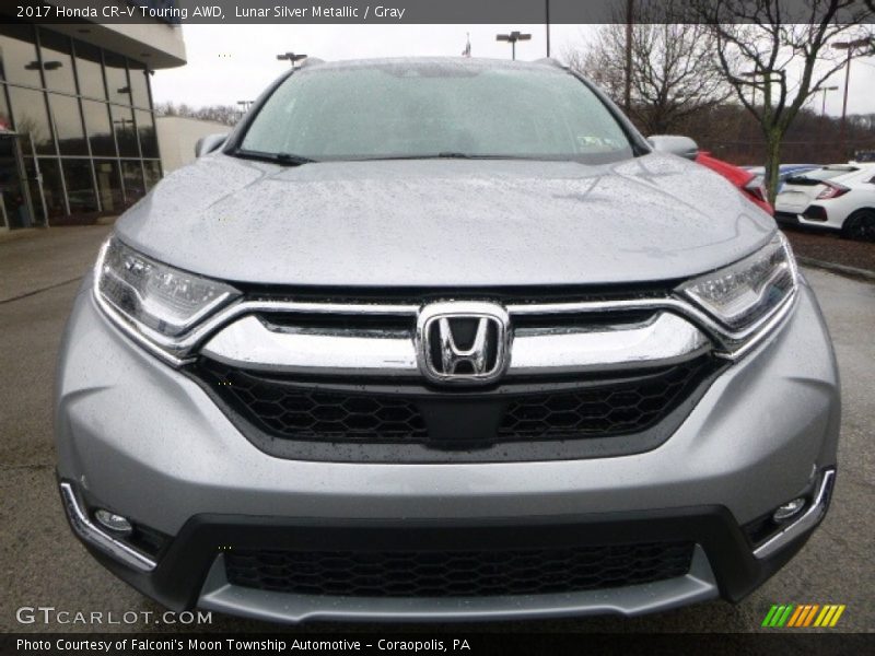 Lunar Silver Metallic / Gray 2017 Honda CR-V Touring AWD