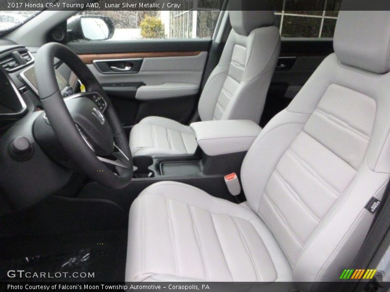 Lunar Silver Metallic / Gray 2017 Honda CR-V Touring AWD