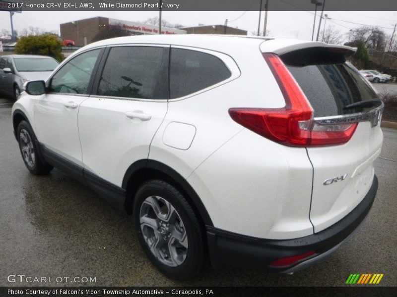 White Diamond Pearl / Ivory 2017 Honda CR-V EX-L AWD