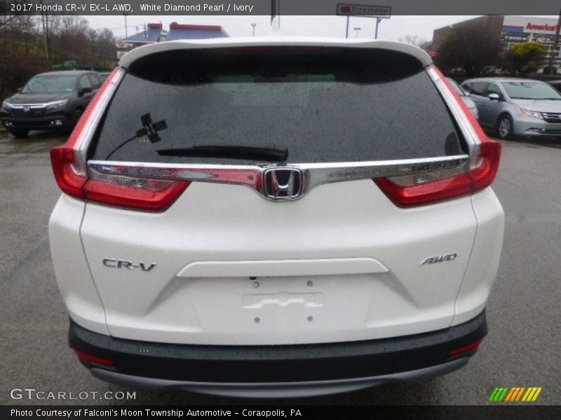White Diamond Pearl / Ivory 2017 Honda CR-V EX-L AWD