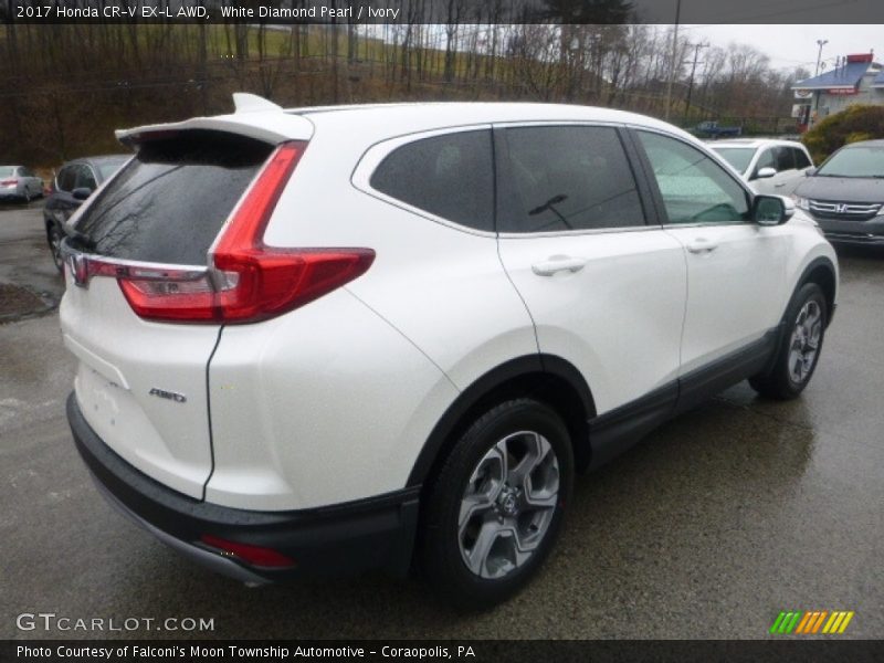 White Diamond Pearl / Ivory 2017 Honda CR-V EX-L AWD