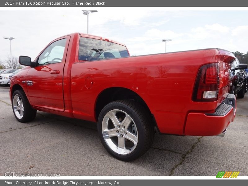 Flame Red / Black 2017 Ram 1500 Sport Regular Cab