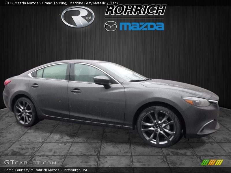 Machine Gray Metallic / Black 2017 Mazda Mazda6 Grand Touring