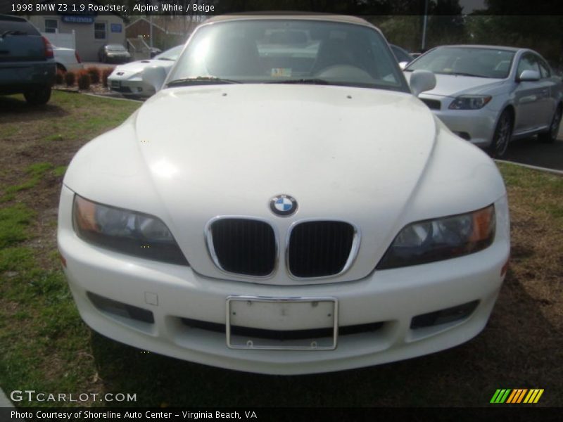 Alpine White / Beige 1998 BMW Z3 1.9 Roadster