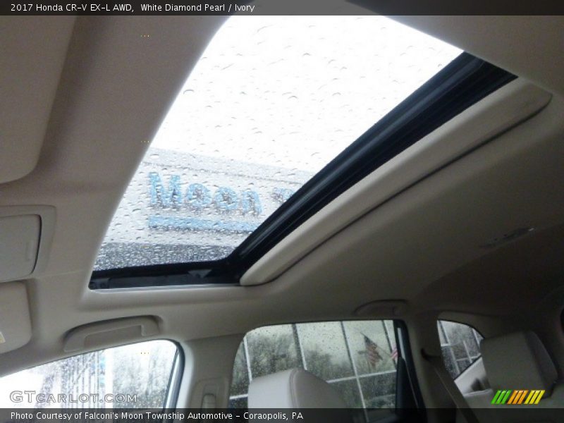 White Diamond Pearl / Ivory 2017 Honda CR-V EX-L AWD