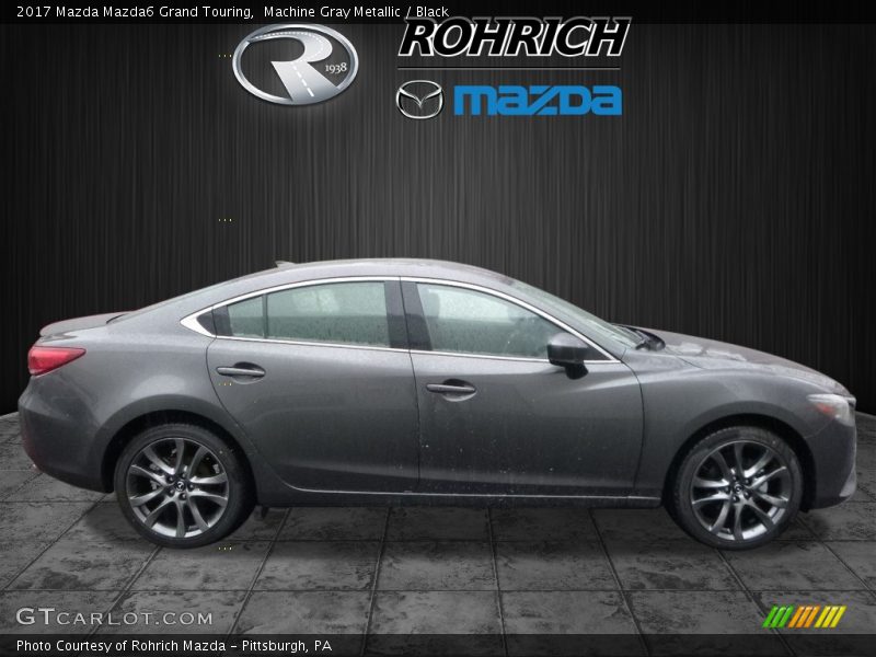 Machine Gray Metallic / Black 2017 Mazda Mazda6 Grand Touring