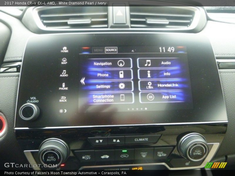 White Diamond Pearl / Ivory 2017 Honda CR-V EX-L AWD