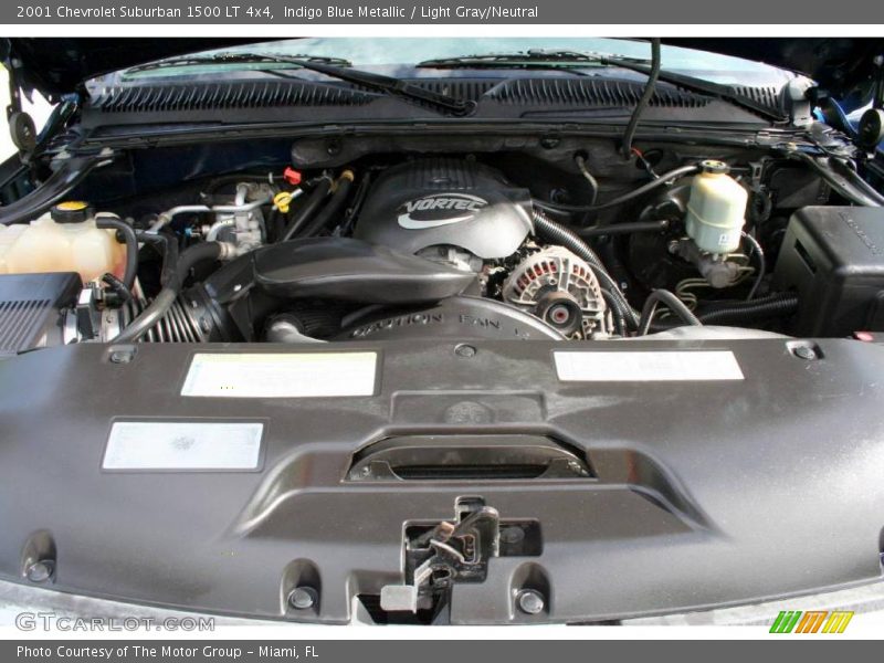 Indigo Blue Metallic / Light Gray/Neutral 2001 Chevrolet Suburban 1500 LT 4x4