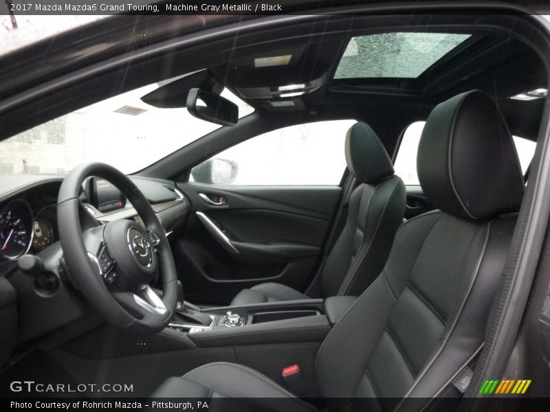 Machine Gray Metallic / Black 2017 Mazda Mazda6 Grand Touring