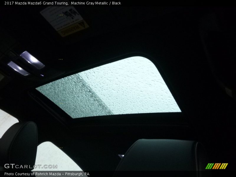 Machine Gray Metallic / Black 2017 Mazda Mazda6 Grand Touring