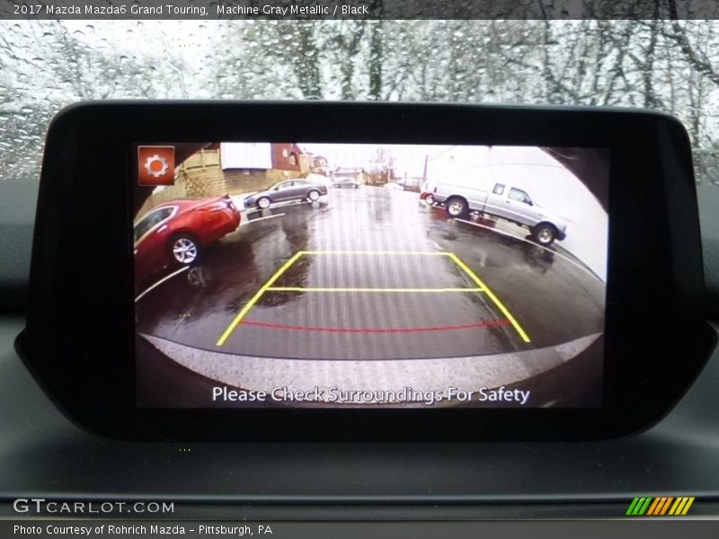 Machine Gray Metallic / Black 2017 Mazda Mazda6 Grand Touring