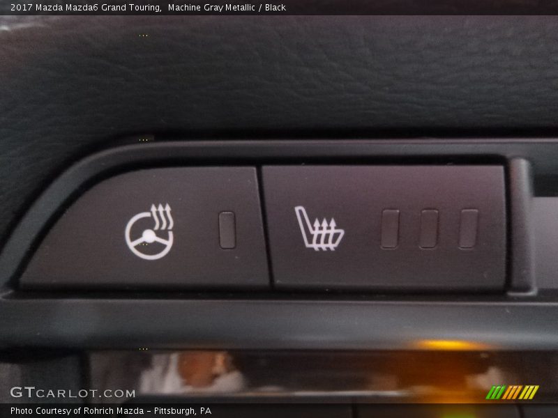 Machine Gray Metallic / Black 2017 Mazda Mazda6 Grand Touring