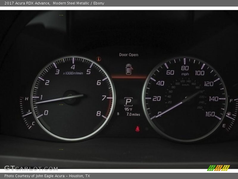 Modern Steel Metallic / Ebony 2017 Acura RDX Advance