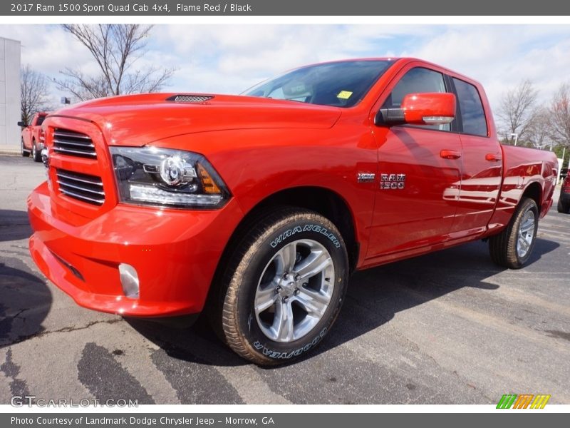 Flame Red / Black 2017 Ram 1500 Sport Quad Cab 4x4