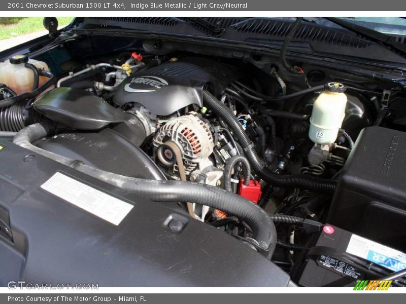 Indigo Blue Metallic / Light Gray/Neutral 2001 Chevrolet Suburban 1500 LT 4x4
