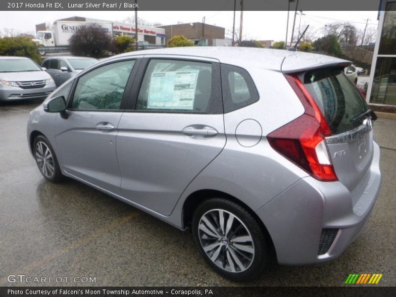 Lunar Silver Pearl / Black 2017 Honda Fit EX