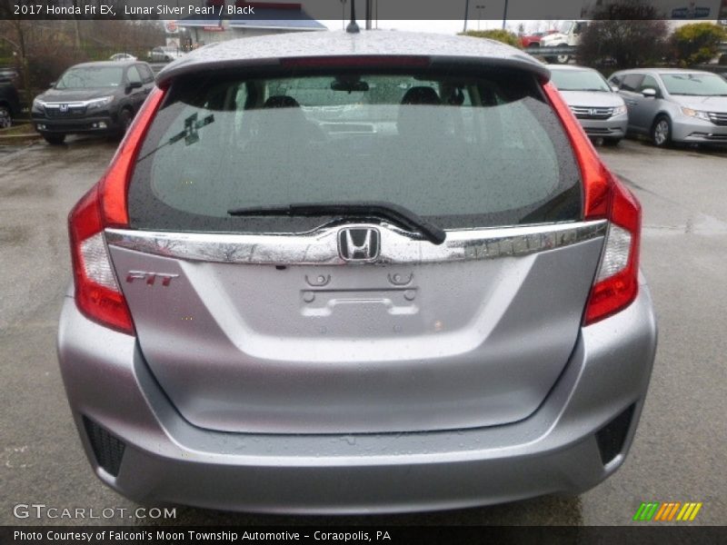 Lunar Silver Pearl / Black 2017 Honda Fit EX