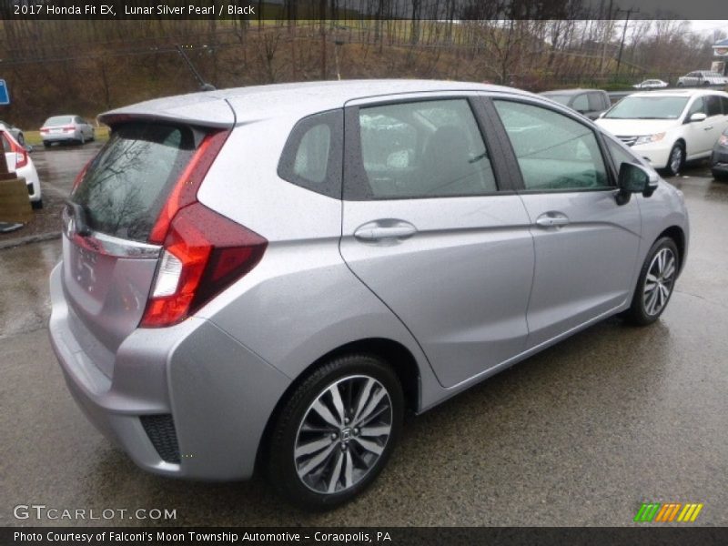 Lunar Silver Pearl / Black 2017 Honda Fit EX