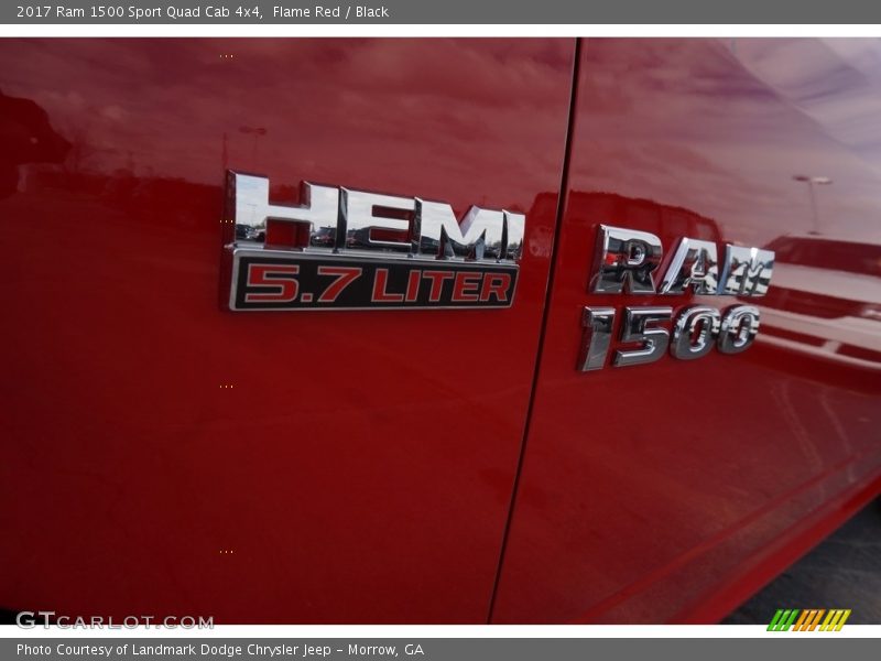 Flame Red / Black 2017 Ram 1500 Sport Quad Cab 4x4