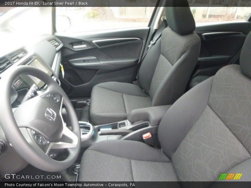 Lunar Silver Pearl / Black 2017 Honda Fit EX