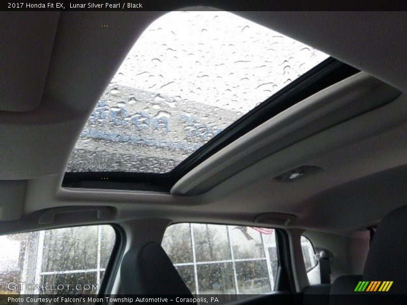 Lunar Silver Pearl / Black 2017 Honda Fit EX