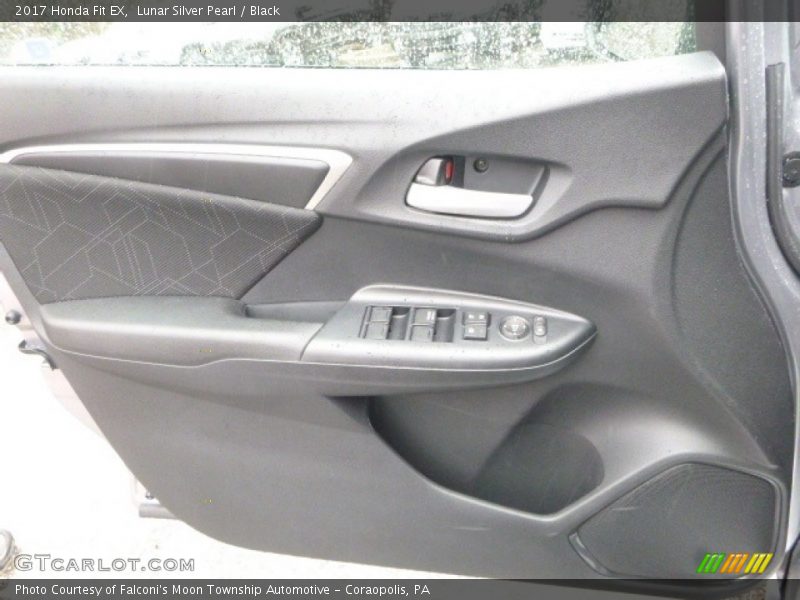Lunar Silver Pearl / Black 2017 Honda Fit EX