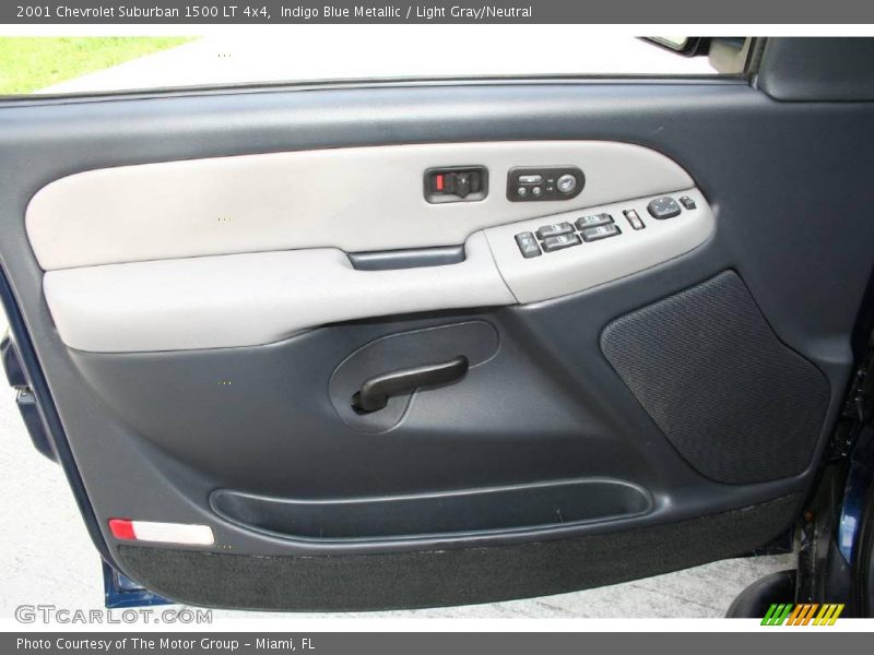 Indigo Blue Metallic / Light Gray/Neutral 2001 Chevrolet Suburban 1500 LT 4x4