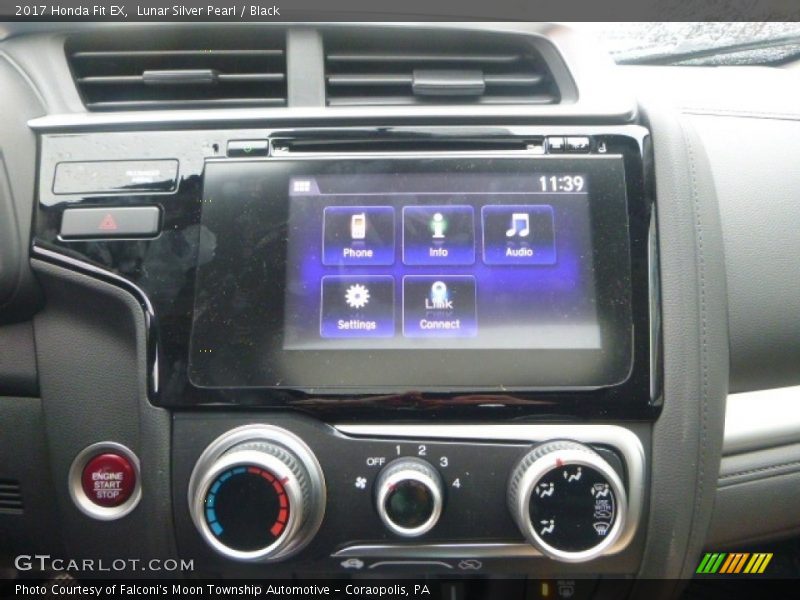 Lunar Silver Pearl / Black 2017 Honda Fit EX