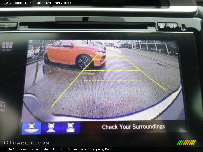 Lunar Silver Pearl / Black 2017 Honda Fit EX
