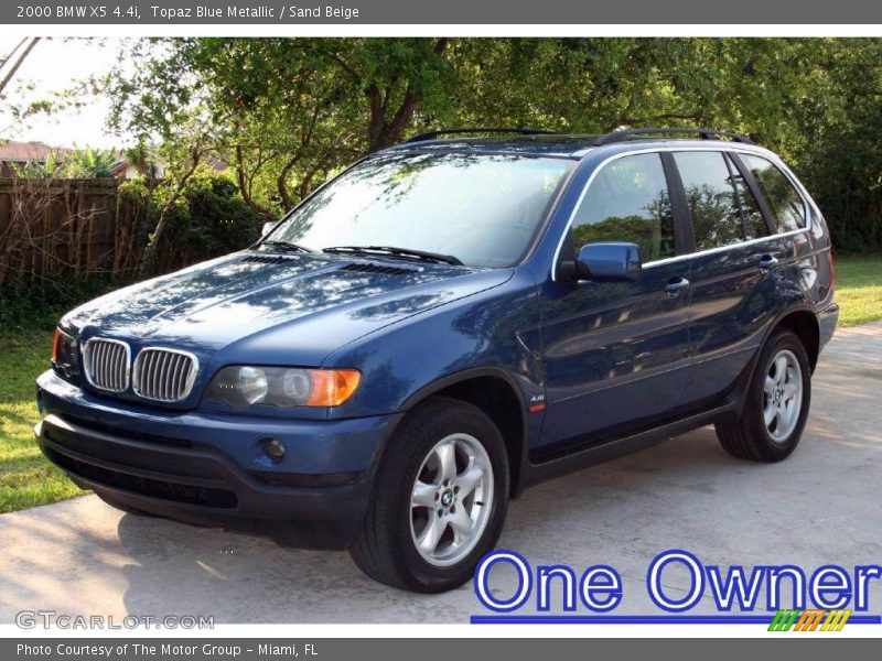 Topaz Blue Metallic / Sand Beige 2000 BMW X5 4.4i