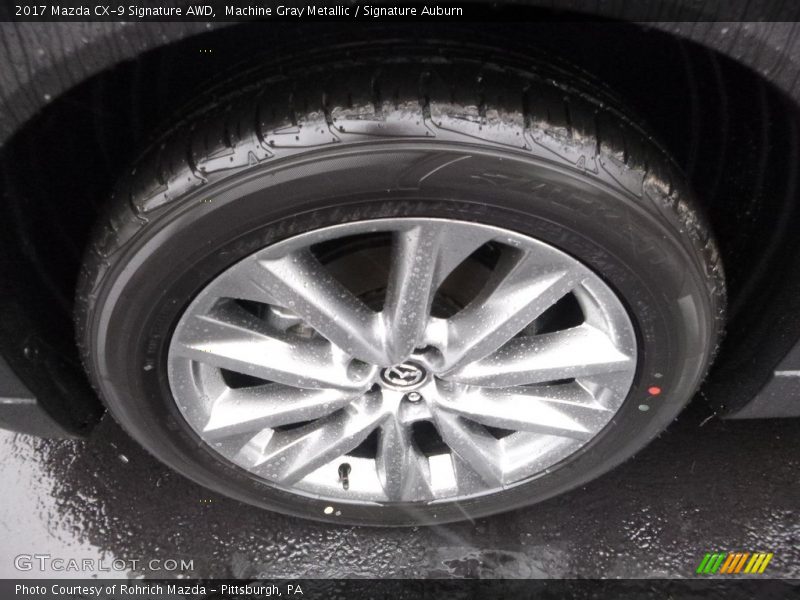 Machine Gray Metallic / Signature Auburn 2017 Mazda CX-9 Signature AWD