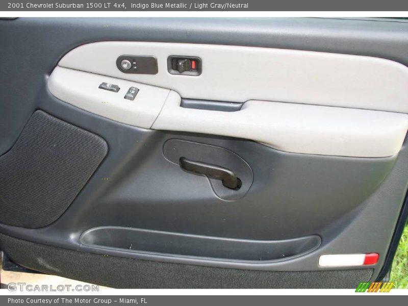Indigo Blue Metallic / Light Gray/Neutral 2001 Chevrolet Suburban 1500 LT 4x4