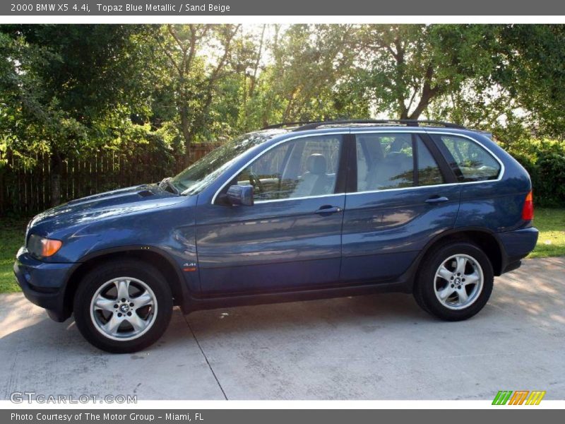 Topaz Blue Metallic / Sand Beige 2000 BMW X5 4.4i