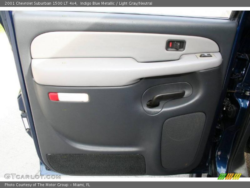 Indigo Blue Metallic / Light Gray/Neutral 2001 Chevrolet Suburban 1500 LT 4x4