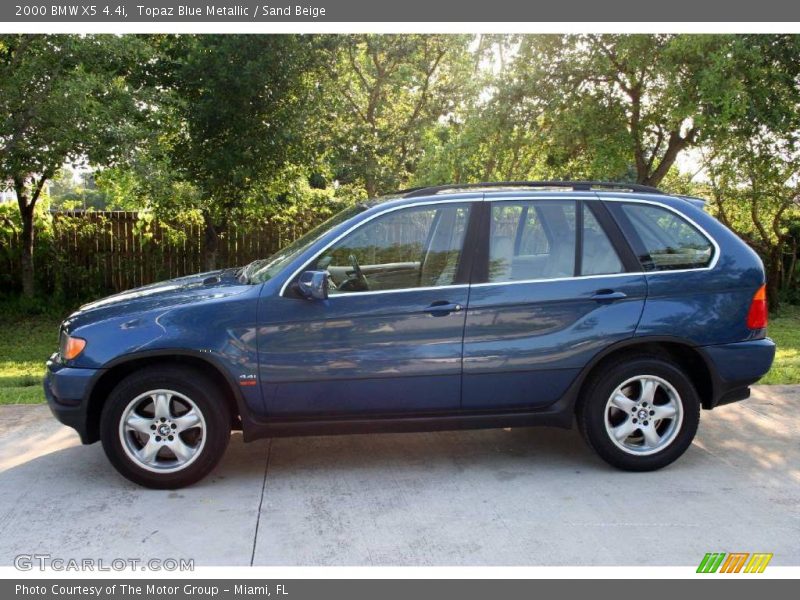 Topaz Blue Metallic / Sand Beige 2000 BMW X5 4.4i