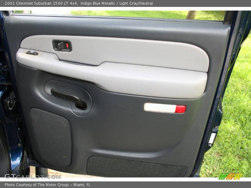 Indigo Blue Metallic / Light Gray/Neutral 2001 Chevrolet Suburban 1500 LT 4x4