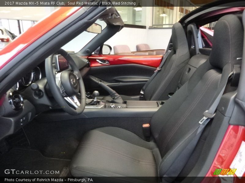 Soul Red Metallic / Black/Red Stitching 2017 Mazda MX-5 Miata RF Club