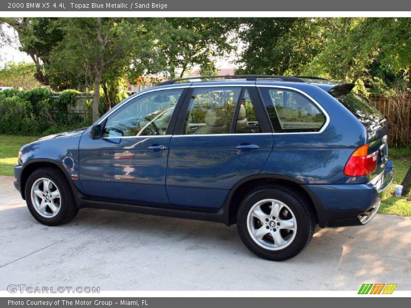 Topaz Blue Metallic / Sand Beige 2000 BMW X5 4.4i